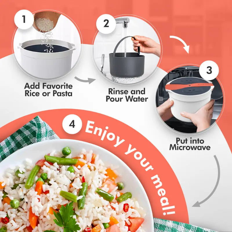 Zwippy Microwave Rice Cooker