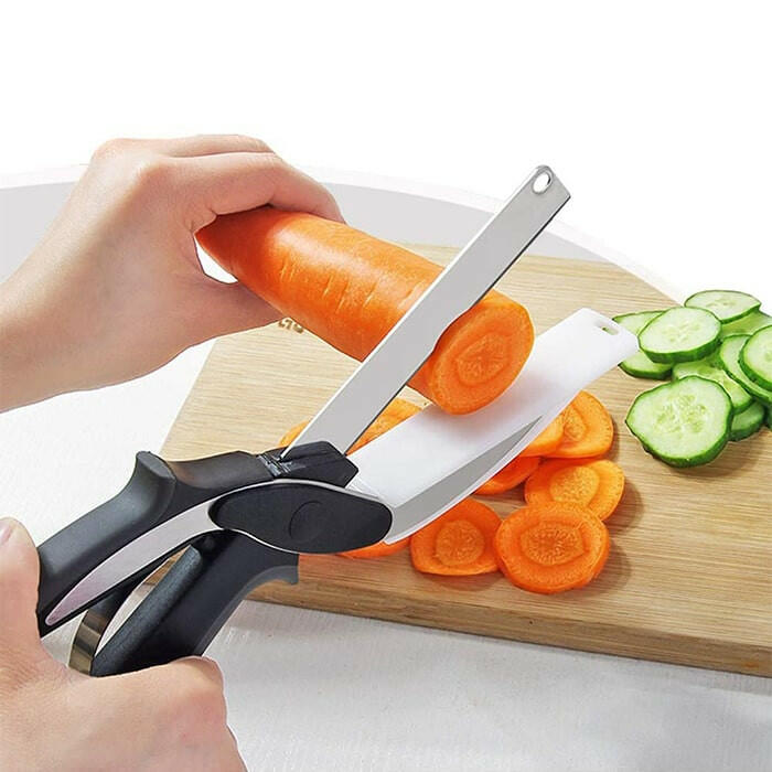 2in1 scissors Gourmet Kitchen smart cutter online at Geek Store NZ
